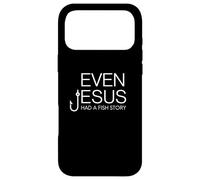 Carcasa para iPhone 17 Pro MAX Camisa Cristiana para Amantes de la Pesca - Even Jesus Had A Fish Story