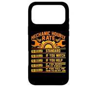 Carcasa para iPhone 17 Pro MAX Camisa Divertida de Tarifa por Hora para mecánicos, tarifas laborales