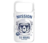 Carcasa para iPhone 17 Pro MAX Camiseta Brave Space Astronaut Bear, gráfico de Oso Astronauta
