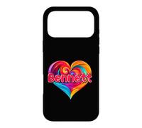 Carcasa para iPhone 17 Pro MAX Camiseta Colorida con Nombre I Heart Love Bennett First Named