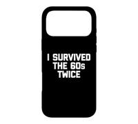 Carcasa para iPhone 17 Pro MAX Camiseta de 70 cumpleaños: I Survived The 60s Twice Camiseta Divertida