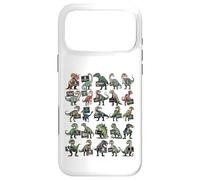 Carcasa para iPhone 17 Pro MAX Camiseta de Alfabeto de Dinosaurios - ABC Dinosaurs Educational
