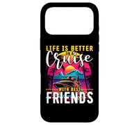 Carcasa para iPhone 17 Pro MAX Camiseta Life is Better on a Cruise with Best Friends