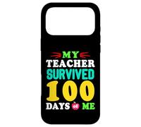 Carcasa para iPhone 17 Pro MAX Camiseta My Teacher Survived 100 Days of Me 100 School Days