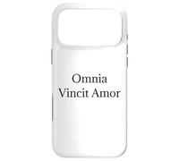 Carcasa para iPhone 17 Pro MAX Camiseta Omnia Vincit Amor - Love Conquers All Latin Quote