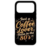 Carcasa para iPhone 17 Pro MAX Camiseta Retro Café Vintage de Just a Coffee Lover Born in The 80s