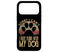 Carcasa para iPhone 17 Pro MAX Camiseta Sorry I Cant I Have Plans with My Dog