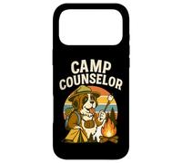 Carcasa para iPhone 17 Pro MAX Camp Counselor Funny Dog Campfire Diseño al Aire Libre