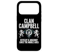 Carcasa para iPhone 17 Pro MAX Campbell Clan Escocés Nombre Escudo De Armas Tartán Fiesta Familiar