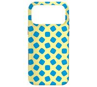 Carcasa para iPhone 17 Pro MAX Canary Yellow Cobalt Blue Rounded Square Lozenge Pattern