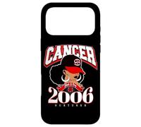 Carcasa para iPhone 17 Pro MAX Cáncer 2006 Piel melanada Rasgos del Zodiaco Reina Diva