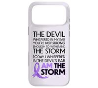 Carcasa para iPhone 17 Pro MAX Cancer Warriors I Am The Storm, I Will Survive and Beat It