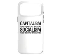 Carcasa para iPhone 17 Pro MAX Capitalismo Vs Socialismo - Divertido Político Antisocialista