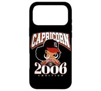 Carcasa para iPhone 17 Pro MAX Capricornio 2006 Reina Rasgos del Zodiaco Afro Diva Cumpleaños