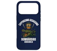 Carcasa para iPhone 17 Pro MAX Capuchino Assassino Bombardiro Crocodilo Italiano Brainrot