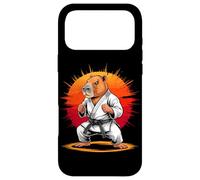 Carcasa para iPhone 17 Pro MAX Capybara Black Belt Taekwondo Karate Martial Artist