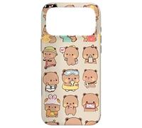 Carcasa para iPhone 17 Pro MAX Capybara Lindo Pato Y Cerdo Kawaii Capybaras sobre Beige