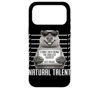 Carcasa para iPhone 17 Pro MAX Capybara Mugshot Chillest Sospechoso Natural Talento Divertido