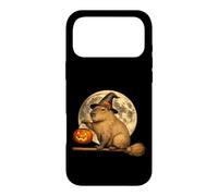 Carcasa para iPhone 17 Pro MAX Capybara Sombrero de Bruja Jack O Lantern Calabaza Luna Escoba