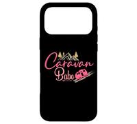 Carcasa para iPhone 17 Pro MAX Caravana Babe Lets Camp Rosa Camper Life Funny Camping