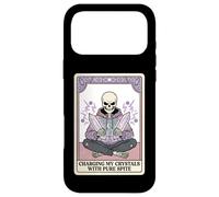 Carcasa para iPhone 17 Pro MAX Cargando mis Cristales con la Carta del Tarot Esqueleto de rencor Puro