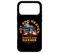 Carcasa para iPhone 17 Pro MAX Caricatura de Coche clásico de Hotrod Heaven Muscle Car Garage de EE. UU.