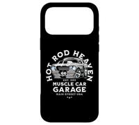 Carcasa para iPhone 17 Pro MAX Caricatura de Coche clásico de Hotrod Heaven Muscle Car Garage de EE. UU.