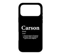 Carcasa para iPhone 17 Pro MAX Carson Definition Funny Boy Name Regalo de cumpleaños para Carsons