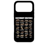 Carcasa para iPhone 17 Pro MAX Carta de Criaturas cuaternarias Pleistoceno Megafauna Animales