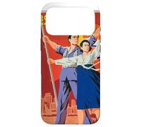 Carcasa para iPhone 17 Pro MAX Cartel de Propaganda de Corea del Norte, Divertido Disfraz