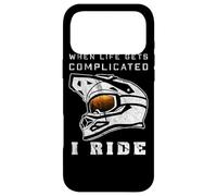 Carcasa para iPhone 17 Pro MAX Casco de Bicicleta de montaña con Gafas de Descenso para MTB eléctrica