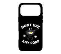 Carcasa para iPhone 17 Pro MAX Cast Iron Skillet Funny Dont Use Any Soap Retro Pan