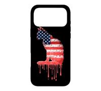 Carcasa para iPhone 17 Pro MAX Cat American Flag USA Drip Graffiti Amante