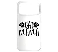 Carcasa para iPhone 17 Pro MAX Cat Mama Paw Prints para Amantes de los Gatos Día Nacional del Gato