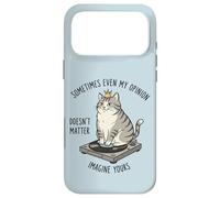 Carcasa para iPhone 17 Pro MAX Cat On Record Player Imagina Que tu opinión no Importa