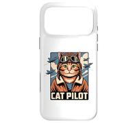 Carcasa para iPhone 17 Pro MAX Cat Pilot Aviator Estilo Vintage