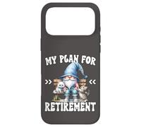Carcasa para iPhone 17 Pro MAX Cat Retirement GNOME Grandpa For Retired Mom and Cat Dad