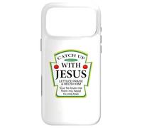 Carcasa para iPhone 17 Pro MAX Catchup with Jesus Shirt Funny Christian Gift