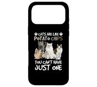 Carcasa para iPhone 17 Pro MAX Cats Are Like Potato Chips You Can Not Have Just One Funny