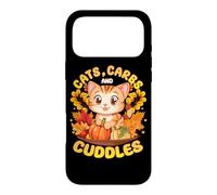 Carcasa para iPhone 17 Pro MAX Cats, Carbs, & Cuddles Thanksgiving Dinner Kitten