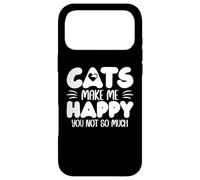 Carcasa para iPhone 17 Pro MAX Cats Make Me Happy You Not So Much Humans Make My Head Hurt