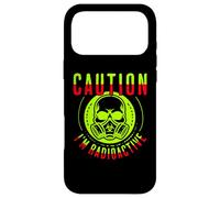 Carcasa para iPhone 17 Pro MAX Caution I'm Radioactive Funny Cancer Warrior Chemo Radiation
