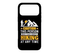 Carcasa para iPhone 17 Pro MAX Caution This Person May Talk About Hiking Hiker Mountain