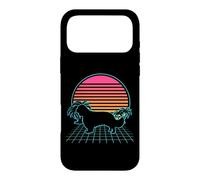 Carcasa para iPhone 17 Pro MAX Cavalier Dog Vintage Retro 80s Vaporwave Aesthetic Puppy