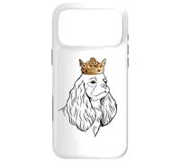 Carcasa para iPhone 17 Pro MAX Cavalier King Charles Spaniel Perro con una Corona