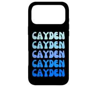 Carcasa para iPhone 17 Pro MAX Cayden Retro Name Stack Design