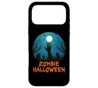 Carcasa para iPhone 17 Pro MAX Cementerio de Zombis de Halloween Iluminado por la Luna, Aterrador para niños y Adultos