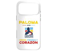 Carcasa para iPhone 17 Pro MAX Centro Democrático Paloma 2026 Orden Firmeza y Corazón