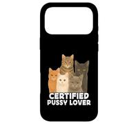 Carcasa para iPhone 17 Pro MAX Certified Pussy Lover Funny Pussy Cat Meme Adult Joke