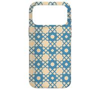 Carcasa para iPhone 17 Pro MAX Cerulean Blue Beige Star Moroccan Classic Geometry Pattern